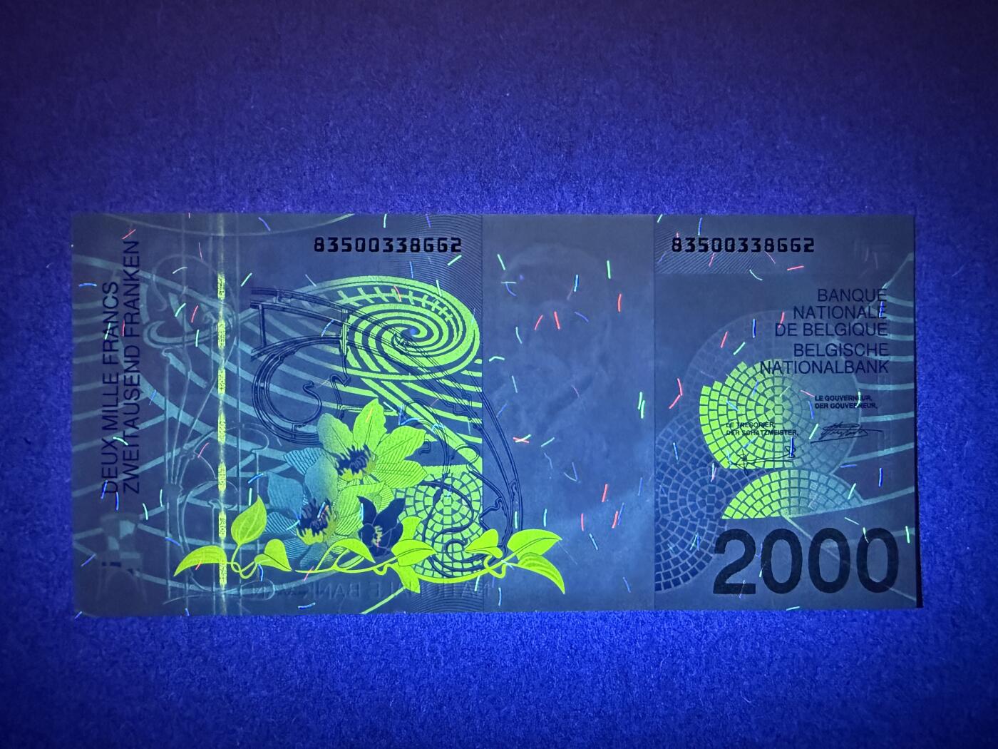 《艾美收藏》第228期-1.11周日外币精品 比利时2000法郎 UNC 比利时建筑师霍尔塔 无47原票好品