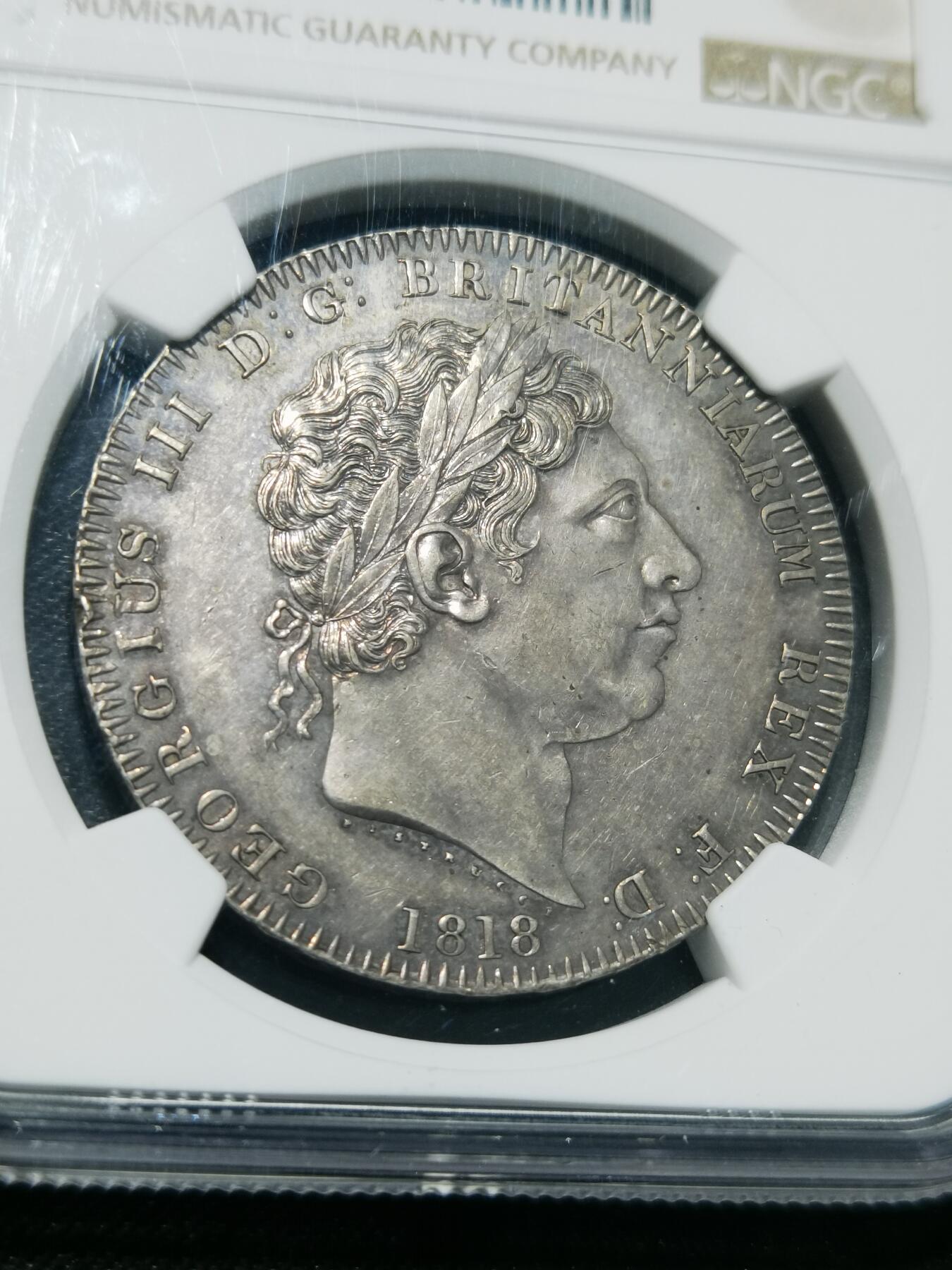 天下钱庄专场欢迎参拍 NGC MS61 英国乔三马剑银币