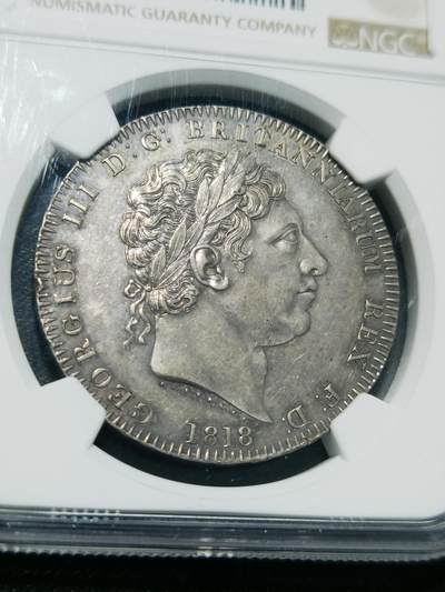 天下钱庄专场欢迎参拍 - NGC MS61 英国乔三马剑银币