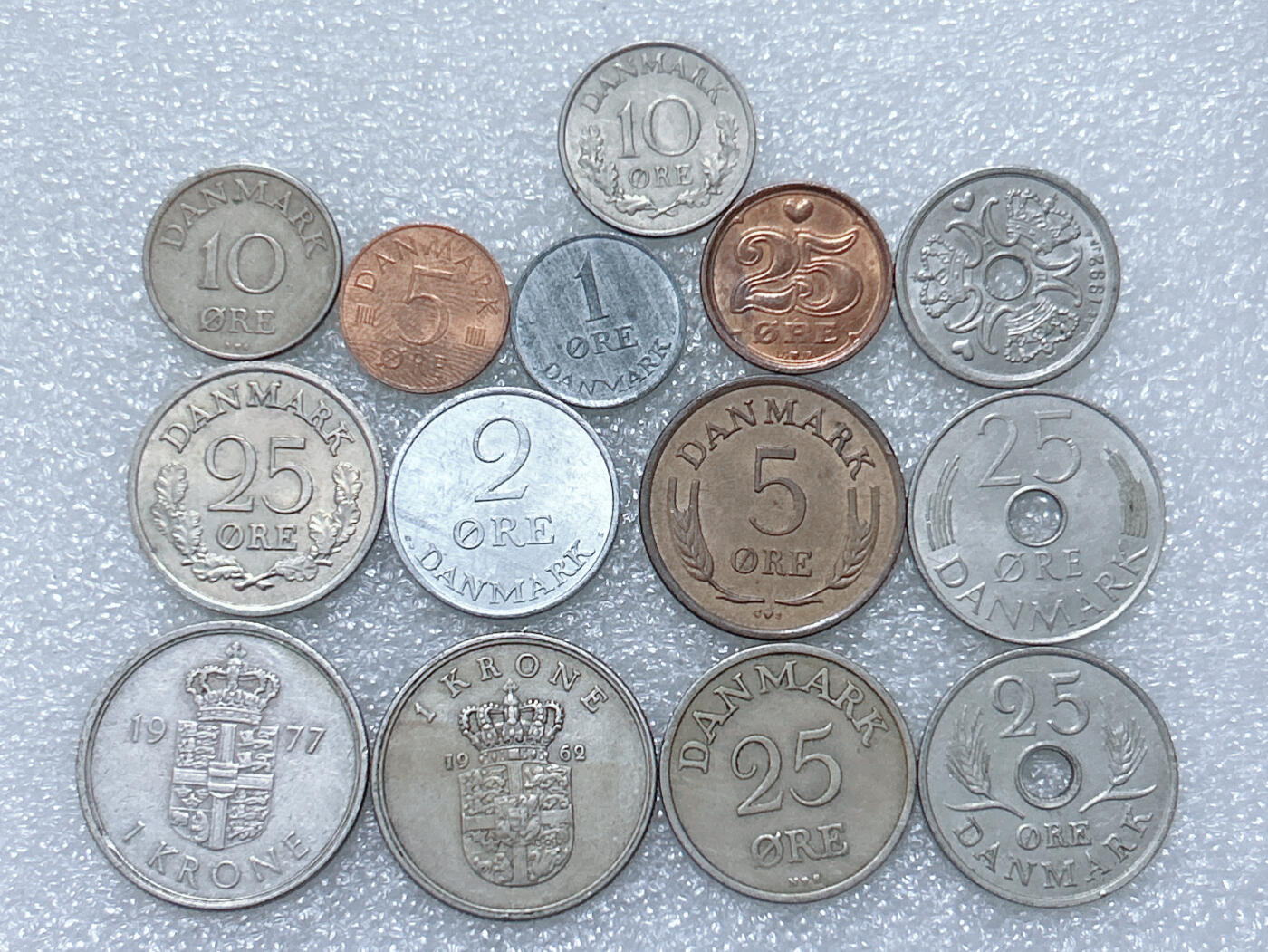 第一海外回流一元起拍收藏 散集专场  第288期 丹麦硬币 14枚 无重复