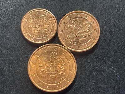 邮泉阁限时拍卖第三十九场 欧洲专场（硬币在国外。请付邮费6元。） - 德国欧分3枚A版