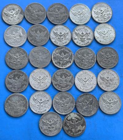 外国优质银币非洲美洲币，周六九点倒数截拍，满百包邮，持续收拍 - 泰国早期币一堆26枚