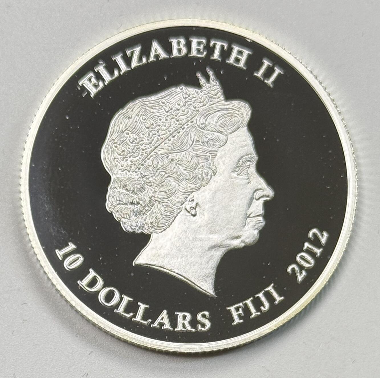 S&S Numismatic世界钱币-拍卖 第118期  斐济2012年 神庙之门 10元精制纪念银币  25克925银