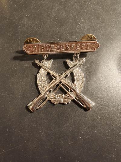 老王徽章第175期 - 美国海军陆战队神射手技能章   步枪专家勋条