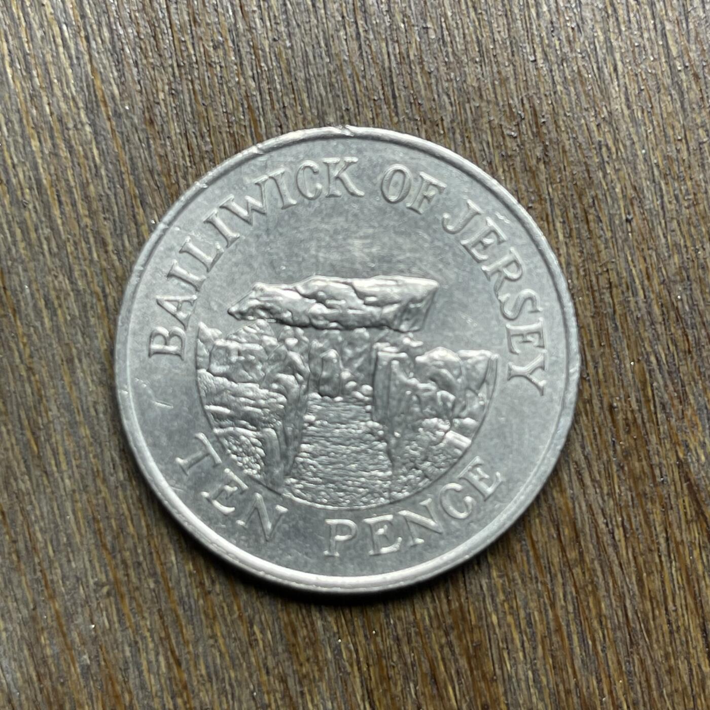 【铜匠收藏】★第137场★散币场。不寄存，30包邮。不满30元，支付5元运费。《接受代拍 代送NGC评级》 3【无寄存】1989 泽西 10便士 镍币