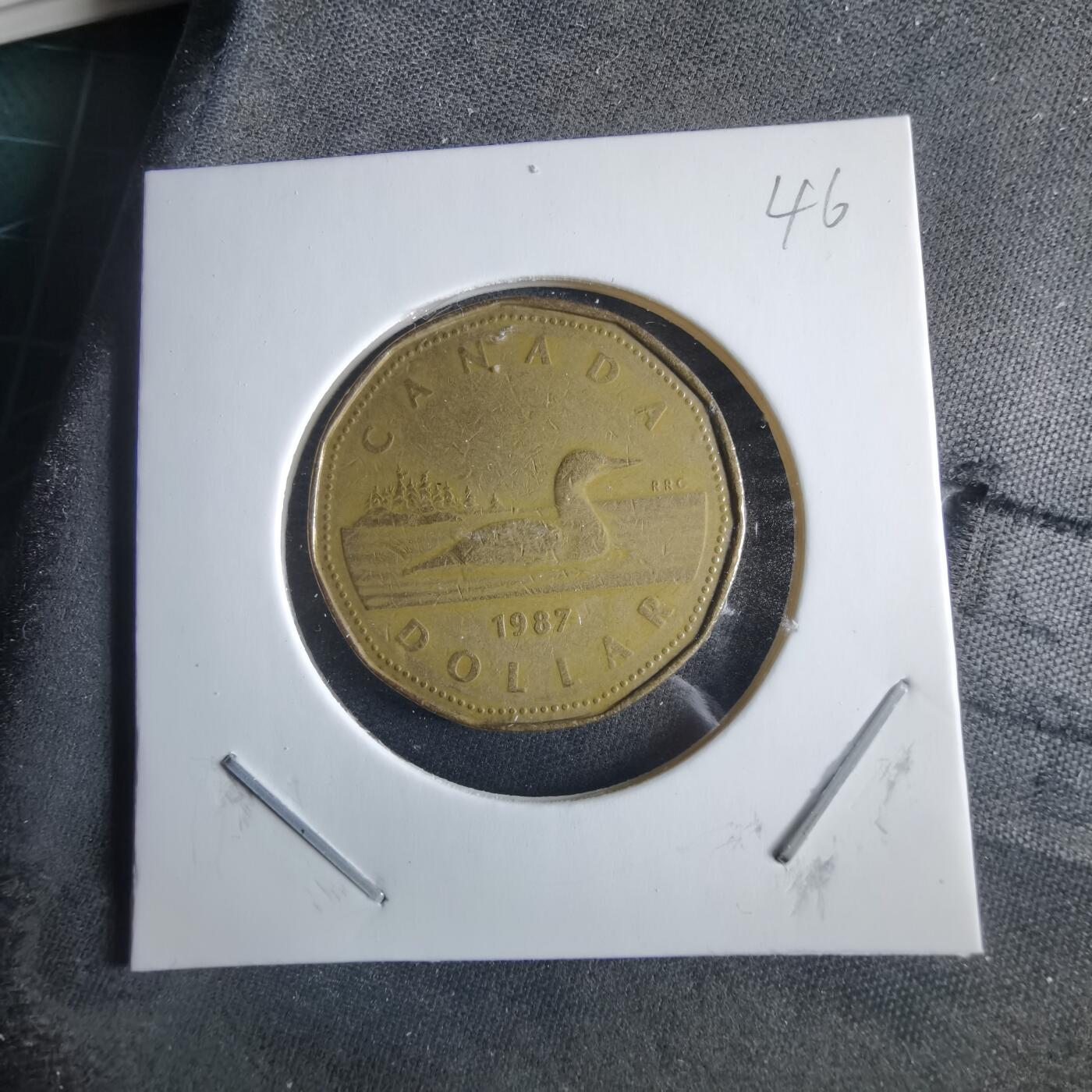 沼泽如烟--第955场 加拿大1987年一元