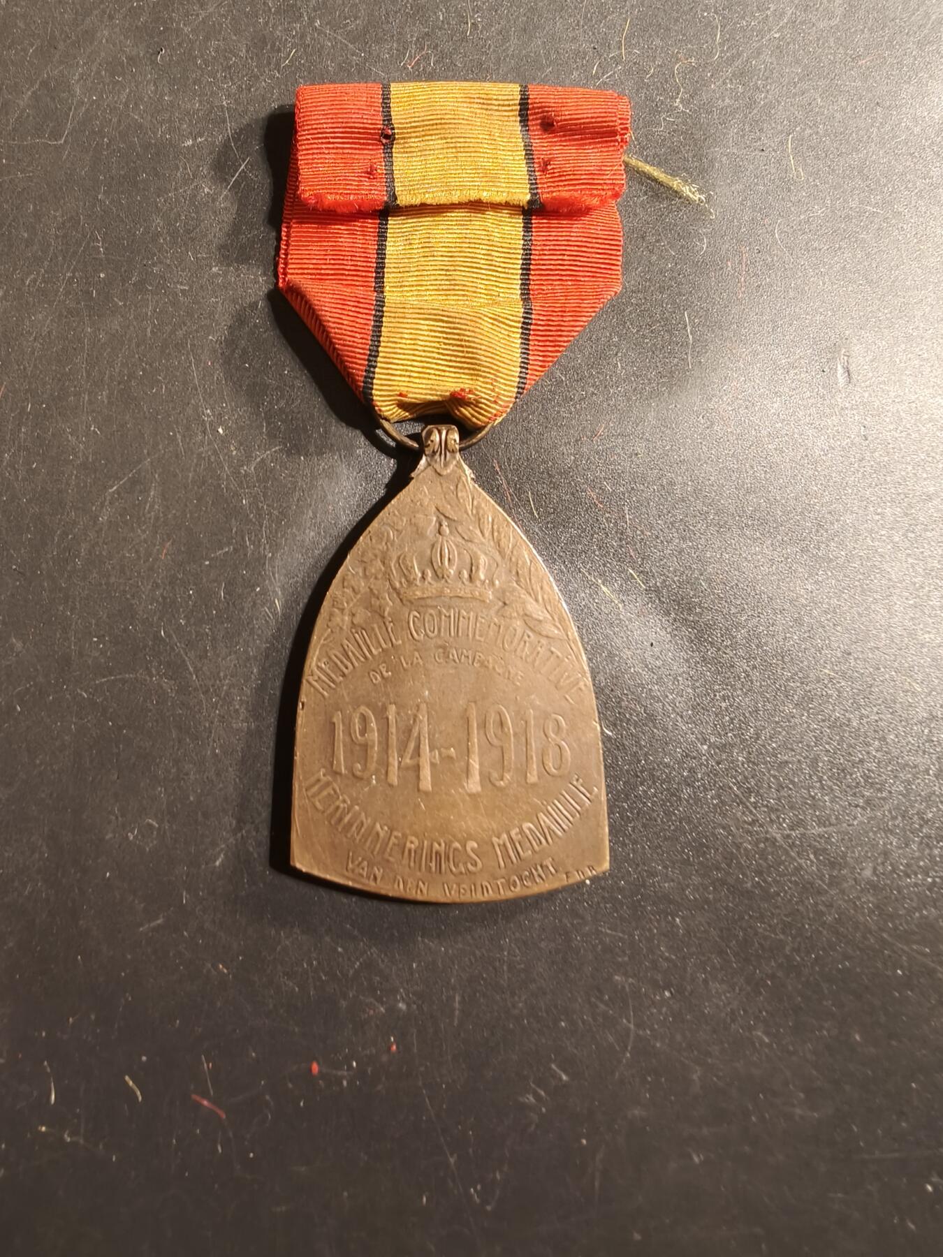 老王徽章第175期 比利时一战纪念章