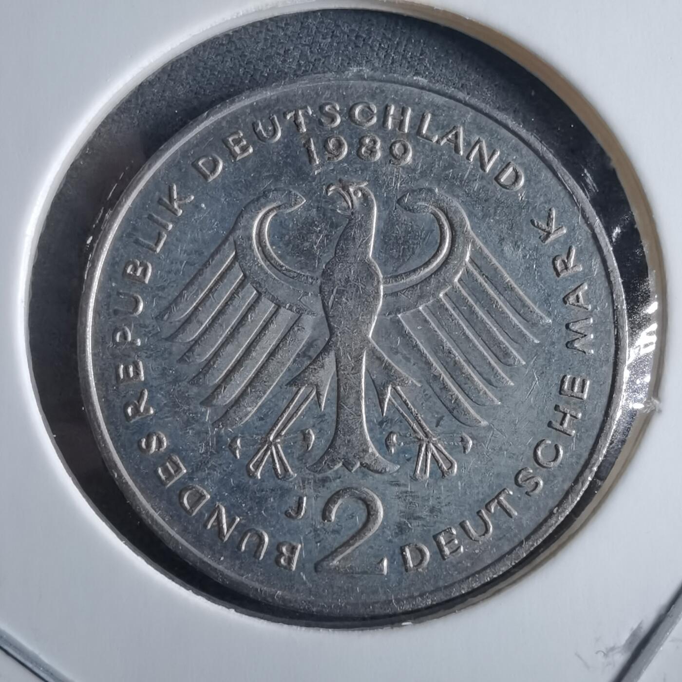 沼泽如烟--第955场 德国1989年2马克