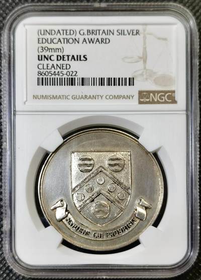 “甄选寰宇 · 臻藏岁华”新年精品场（直播拍卖）-甄臻铺-世界币章拍卖（第47期）送拍享返佣金等优惠多多 - NGC-UNCD 英国1933年学院体育竞赛撑杆跳高中组冠军银质奖章 银价暴涨 把握入手机会