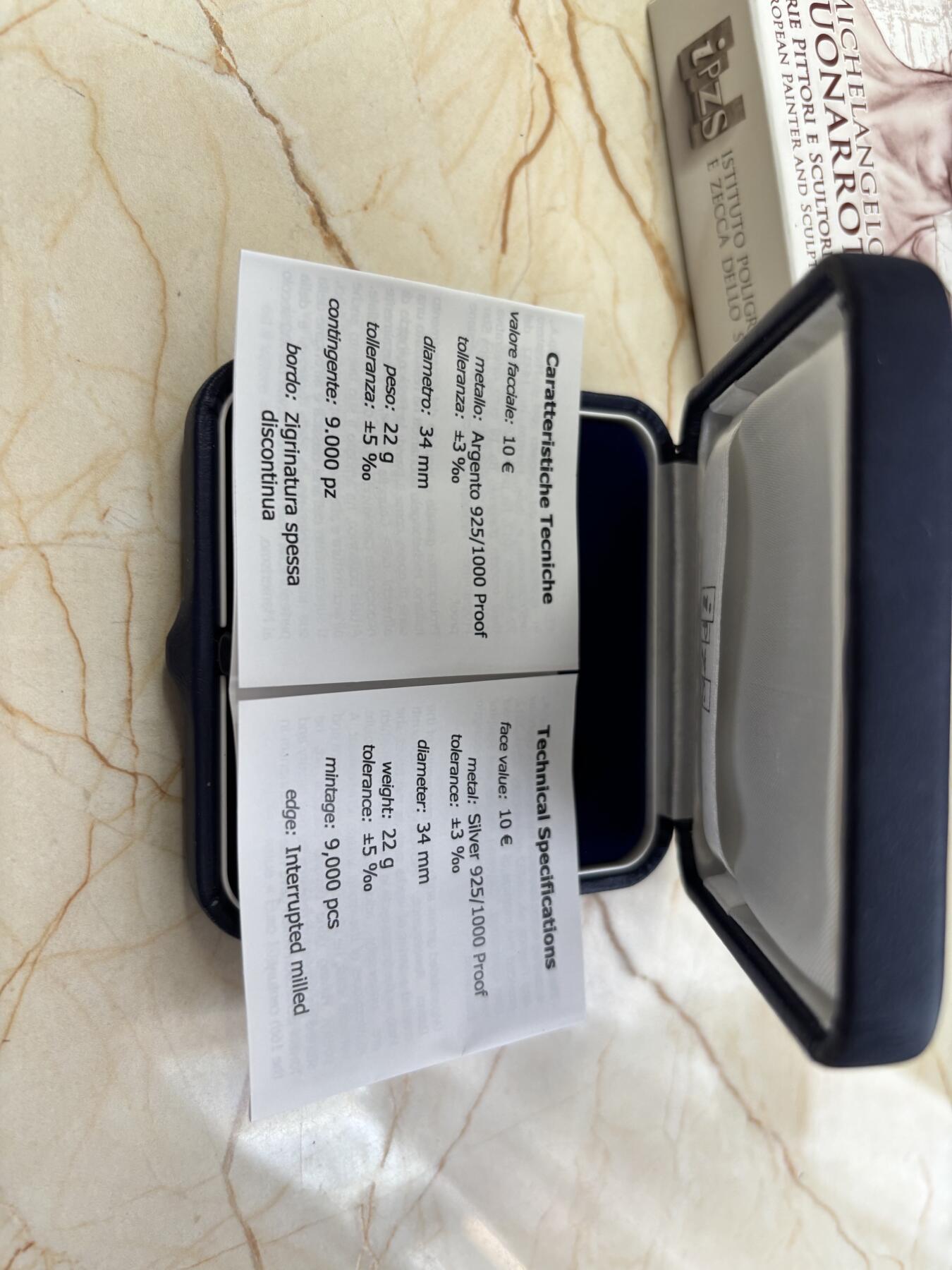 第187期拍卖 意大利2012年开朗基罗和大卫像精制纪念银币NGC-PF69原盒证书，925银，22克，发行17000枚