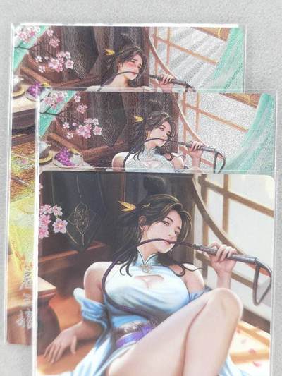 满200包邮！龙虎卡牌-七一场（满200元包邮，无佣金，每周六结拍，欢迎送拍） - 粗闪3张 奇点 扈三娘三渐变