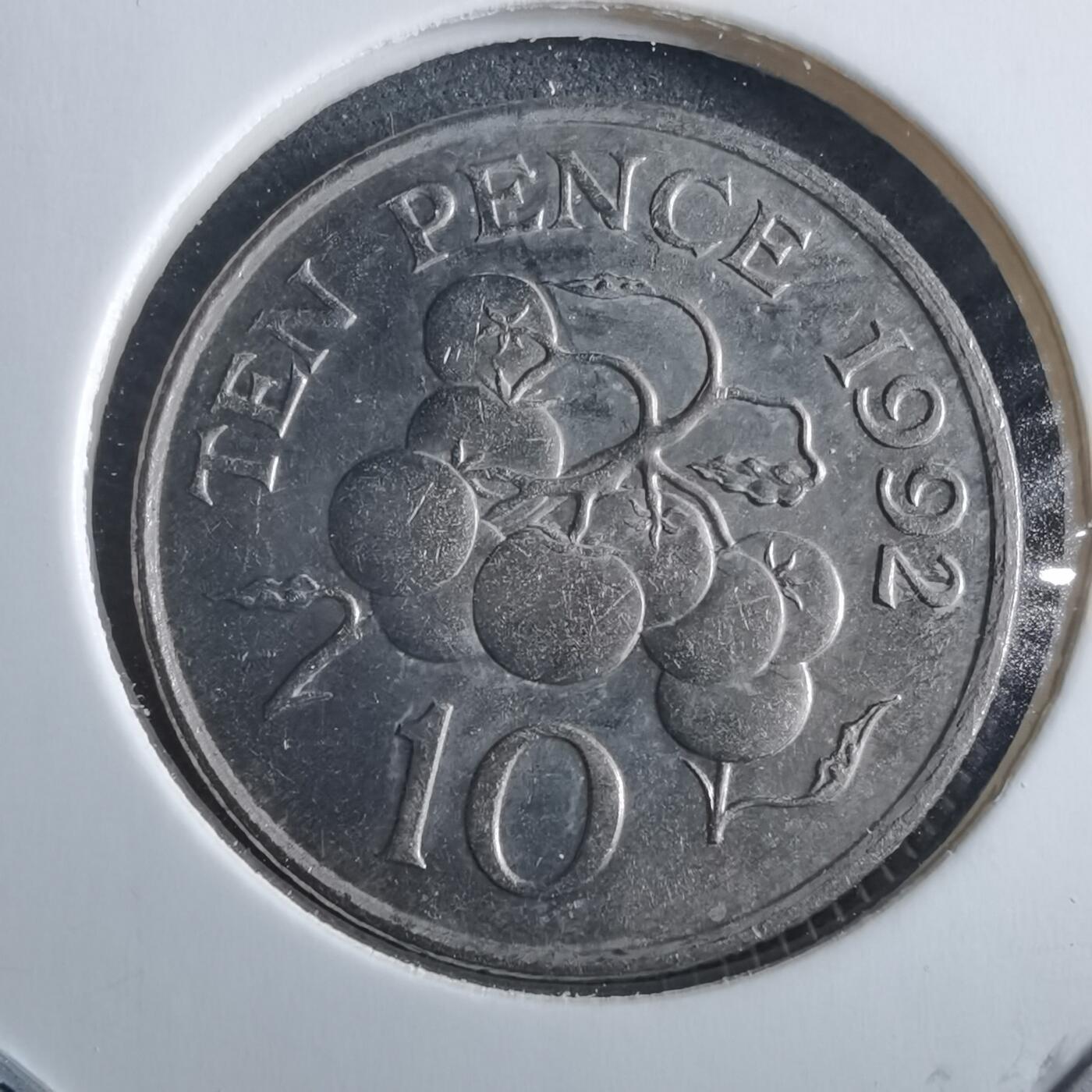 沼泽如烟--第955场 根西1992年10便士