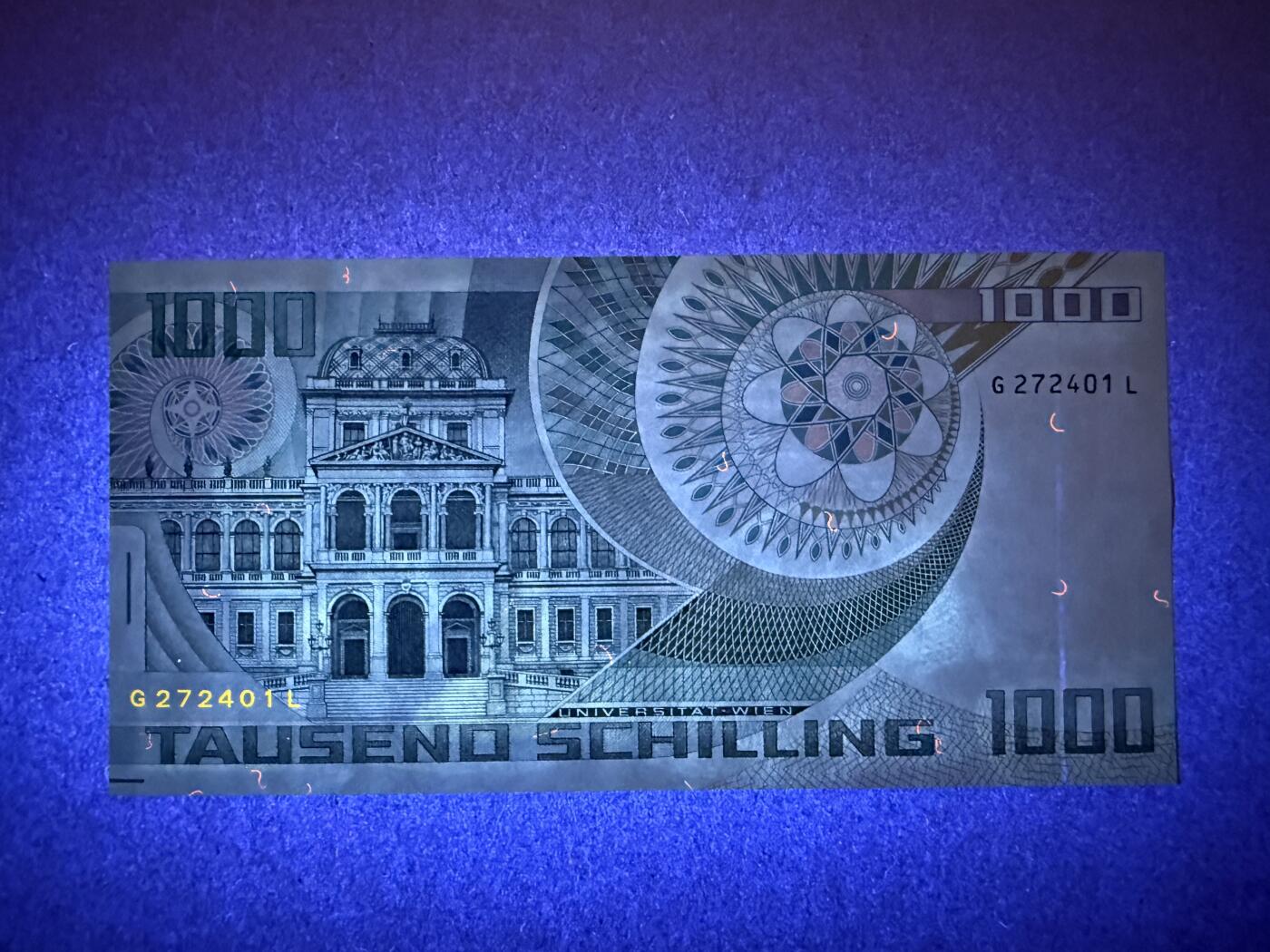 《艾美收藏》第228期-1.11周日外币精品 奥地利1000先令 UNC 1983年 奥地利物理学家薛定谔 原票好品