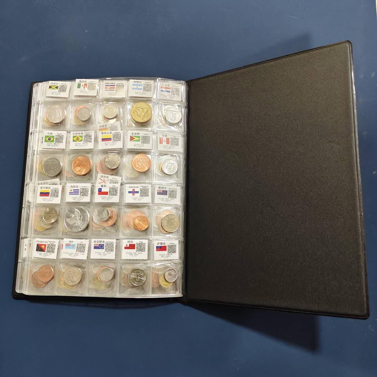 【全场包邮】纯粹捡漏拍492场【封装套币专场】-注意佣金 【收藏品】世界硬币收藏册（内含6页120枚）