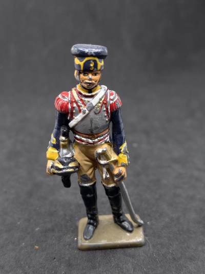 凯旋世界勋赏（第21期冬季大拍）（欢迎送拍）（对拍品有疑问请询问客服，不接受到手刀，出价默认拍品品相。请认真阅读拍卖规则！出价默认已认可！）（收到货请录制开箱视频，无视频概不处理问题。） - 拿破仑战争时期法国帝国骑兵（炮兵/龙骑兵）士官金属兵人模型