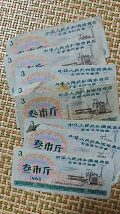 祥泰嘉鸿2026春季首场拍卖会 - 全国粮票3斤9张5斤11张，辽宁省地方粮票10张