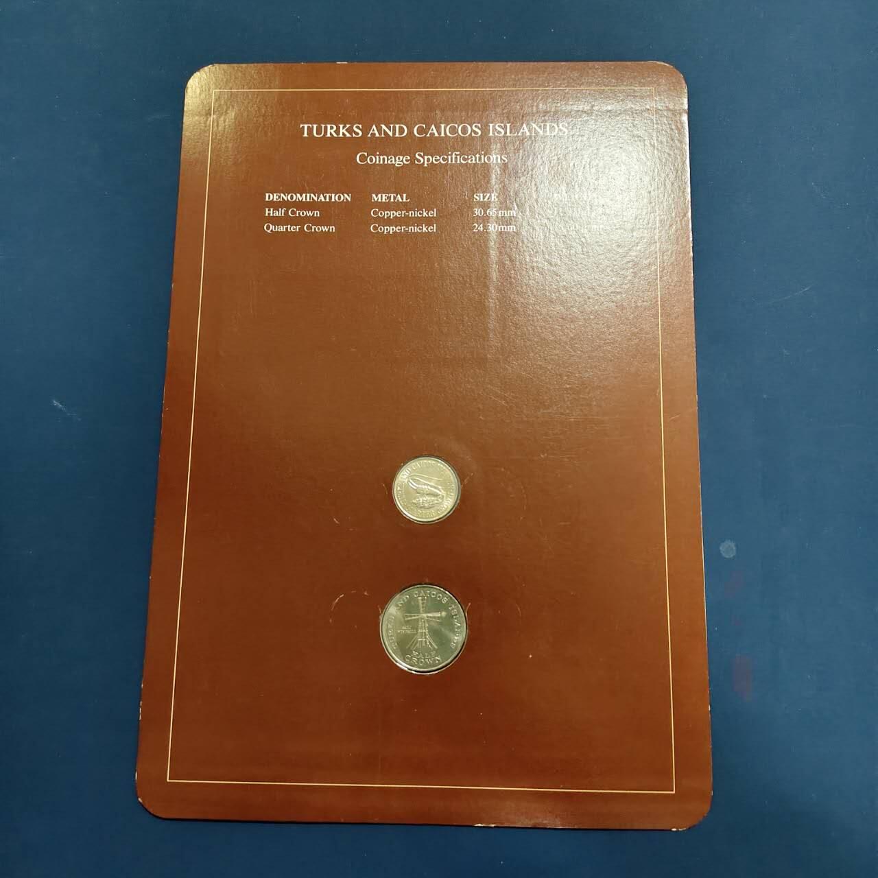 【全场包邮】纯粹捡漏拍492场【封装套币专场】-注意佣金 【富兰克林·世界各国硬币系列邮币卡】特克斯和凯克斯群岛2