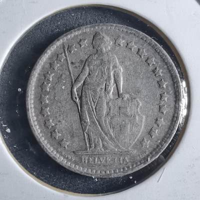 沼泽如烟--第955场 - 瑞士1921年半法郎银币