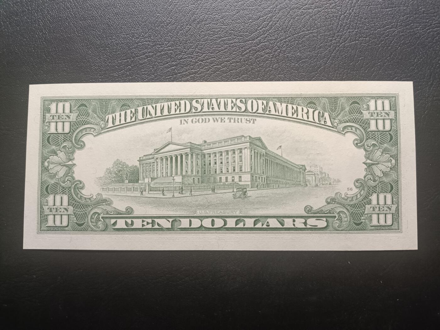 2026一月第二期，总212期 美国1995年版10元UNC，佐治亚州亚特兰大联邦储备区印刷