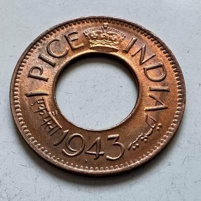 🌹外币初藏🌹🐯2026年第5场  每周二四六晚8️⃣点 接代拍 -  英属印度1943年一派沙 b