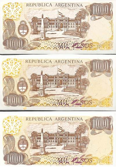 回流20260108 - 阿根廷中央银行1000比索三连号 阿根廷总统官邸
