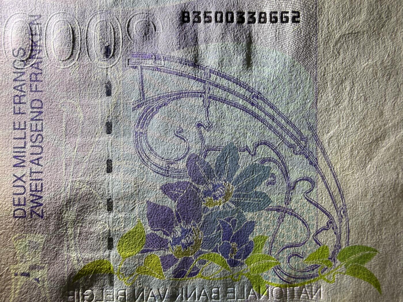 《艾美收藏》第228期-1.11周日外币精品 比利时2000法郎 UNC 比利时建筑师霍尔塔 无47原票好品