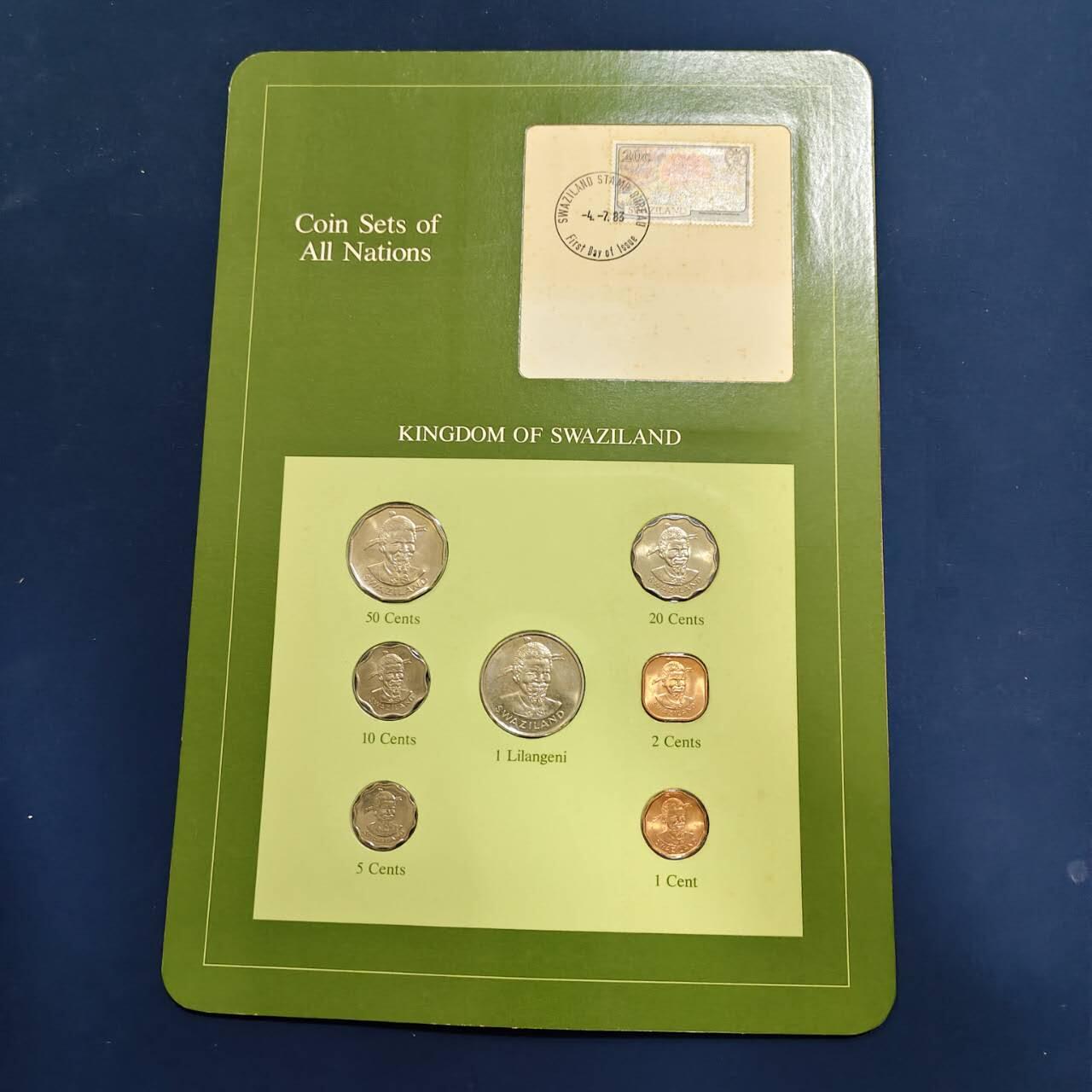 【全场包邮】纯粹捡漏拍492场【封装套币专场】-注意佣金 【富兰克林·世界各国硬币系列邮币卡】斯威士兰王国2