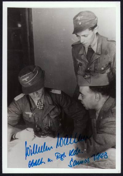 小驴勋章奖章收藏1月10日周六晚六点拍卖（珍爱和平，收藏战争，铭记历史，勿忘国耻，忠党爱国。有偿代拍，送拍规则在简介最后，参拍须阅读规则后再参拍，关系到运费包装发货时效真假辨别等关键信息，拍卖时不再发原图，看大图店主微信码在拍卖店铺介绍里） - 勃兰登堡团骑铁第一人、世界第一支特种部队指挥官Wilhelm Walther战后亲签