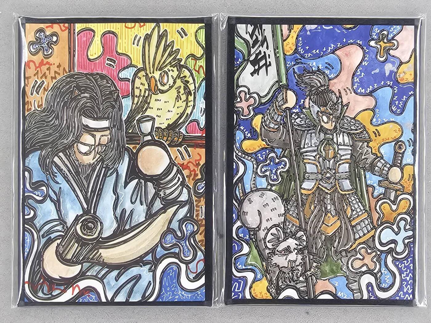 满200包邮！龙虎卡牌-七一场（满200元包邮，无佣金，每周六结拍，欢迎送拍） A6色纸2张 waiwai - 郭嘉&吕蒙