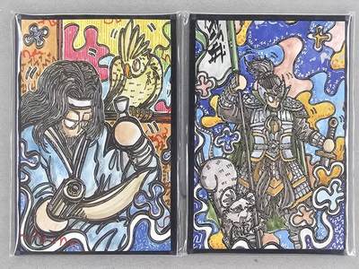 满200包邮！龙虎卡牌-七一场（满200元包邮，无佣金，每周六结拍，欢迎送拍） - A6色纸2张 waiwai - 郭嘉&吕蒙