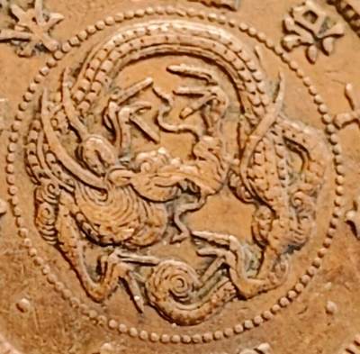 泉币菌-第164场-新年第七场 精品福利场 - 爆龙鳞 极美传世 日本明治十年（1877）龙洋一钱铜币 28mm