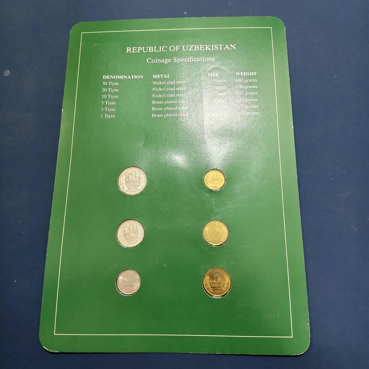 【全场包邮】纯粹捡漏拍492场【封装套币专场】-注意佣金 【富兰克林·世界各国硬币系列邮币卡】乌兹别克斯坦共和国2