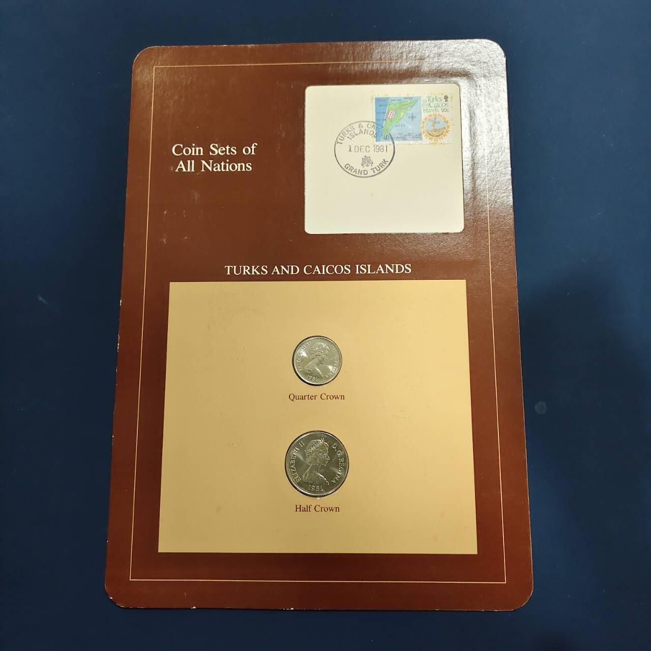 【全场包邮】纯粹捡漏拍492场【封装套币专场】-注意佣金 【富兰克林·世界各国硬币系列邮币卡】特克斯和凯克斯群岛2