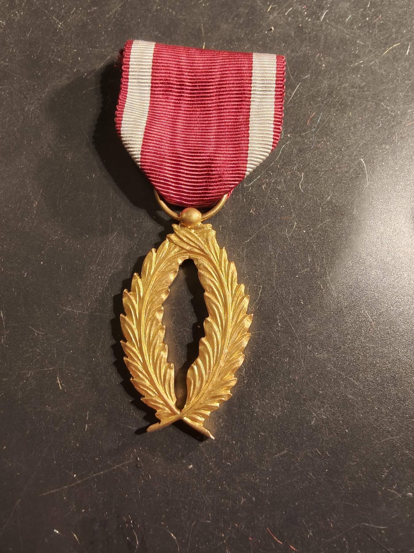 老王徽章第175期 比利时金级棕榈叶奖章