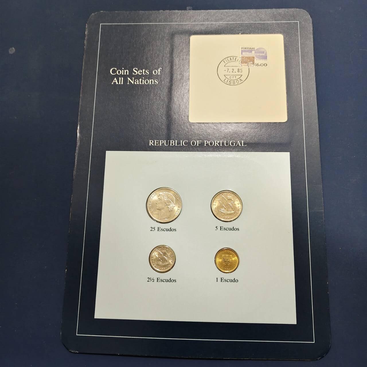 【全场包邮】纯粹捡漏拍492场【封装套币专场】-注意佣金 【富兰克林·世界各国硬币系列邮币卡】葡萄牙共和国2