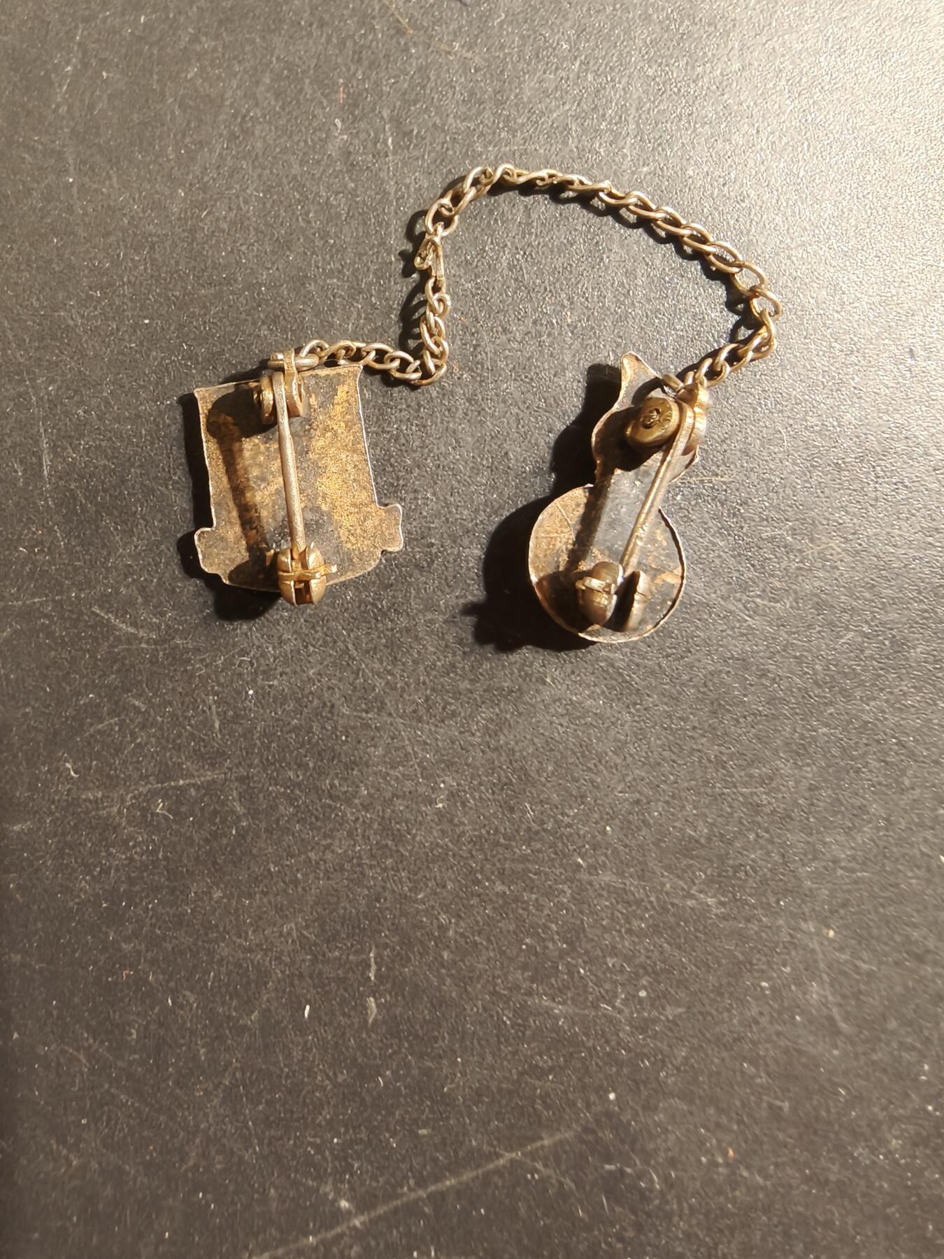 老王徽章第175期 美国陆军第104骑兵团第1营链章     二战时期横针版