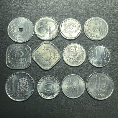 回流20260108 - 美品铝币12枚不同