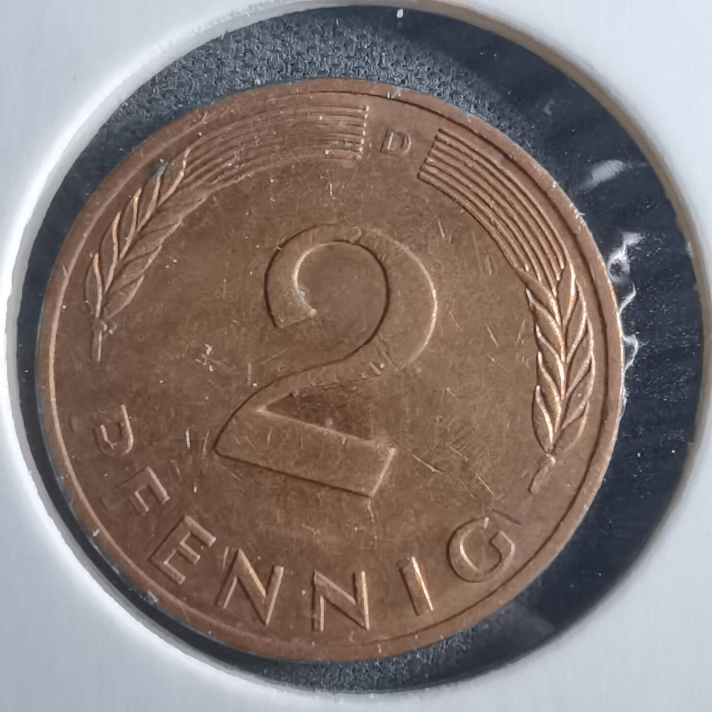 沼泽如烟--第955场 德国1992年2芬尼