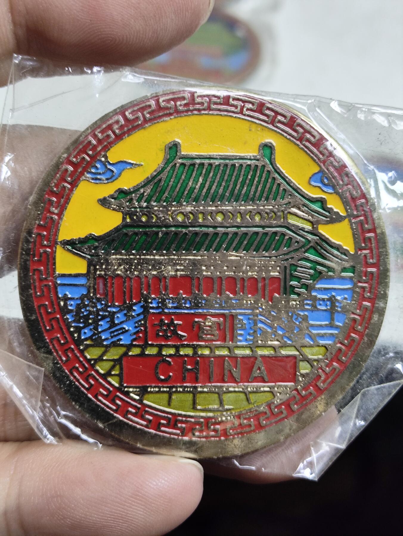 浓郁中国风景泰蓝冰箱贴