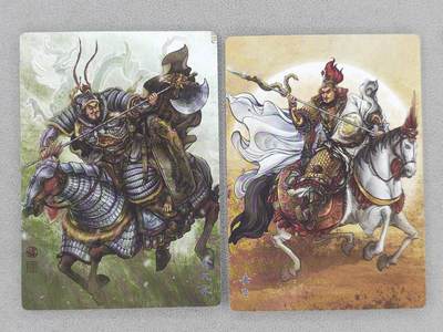 满200包邮！龙虎卡牌-七一场（满200元包邮，无佣金，每周六结拍，欢迎送拍） - 普卡2张 苍海承风 满江红 刘瀚云 - 岳飞&金兀术