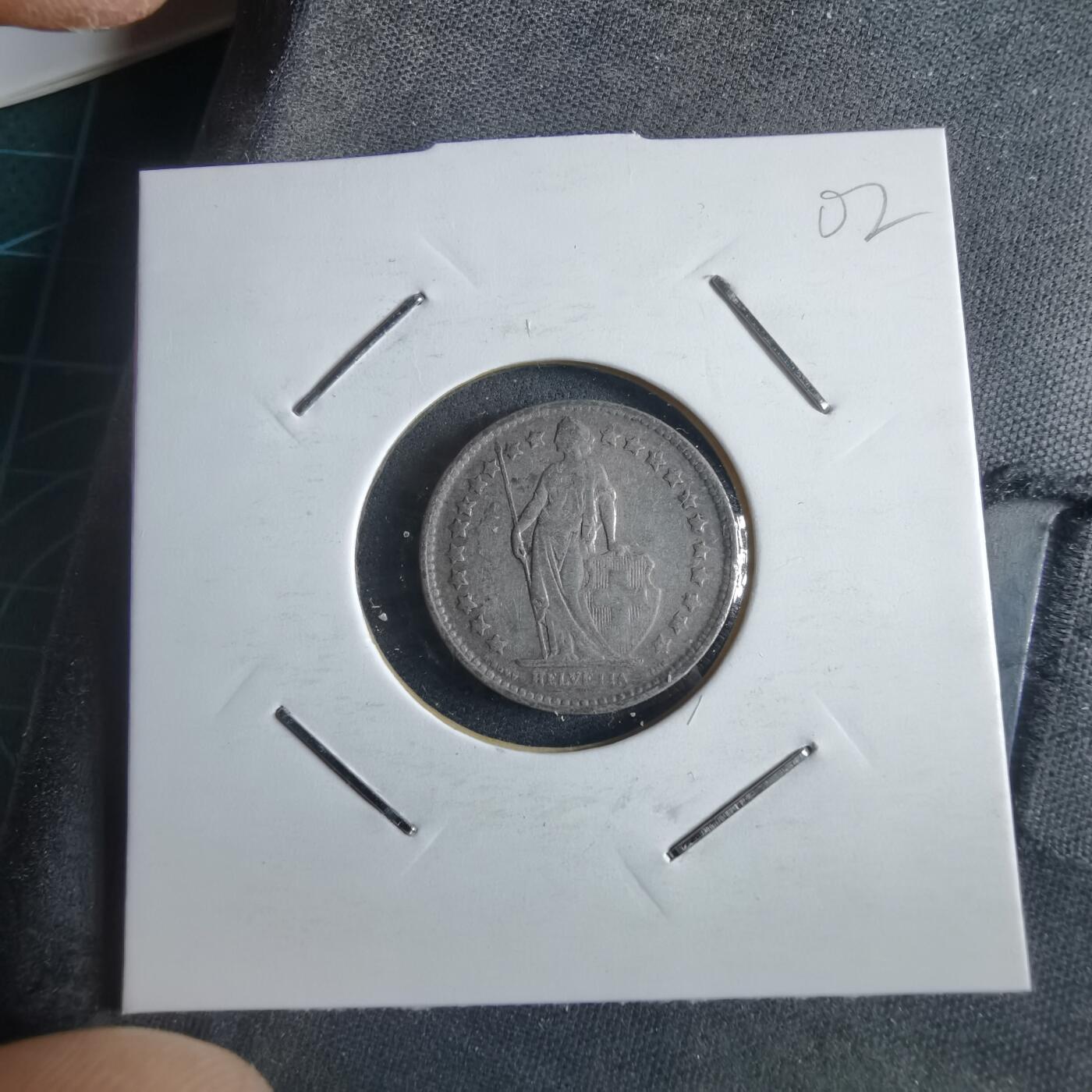 沼泽如烟--第955场 瑞士1921年半法郎银币