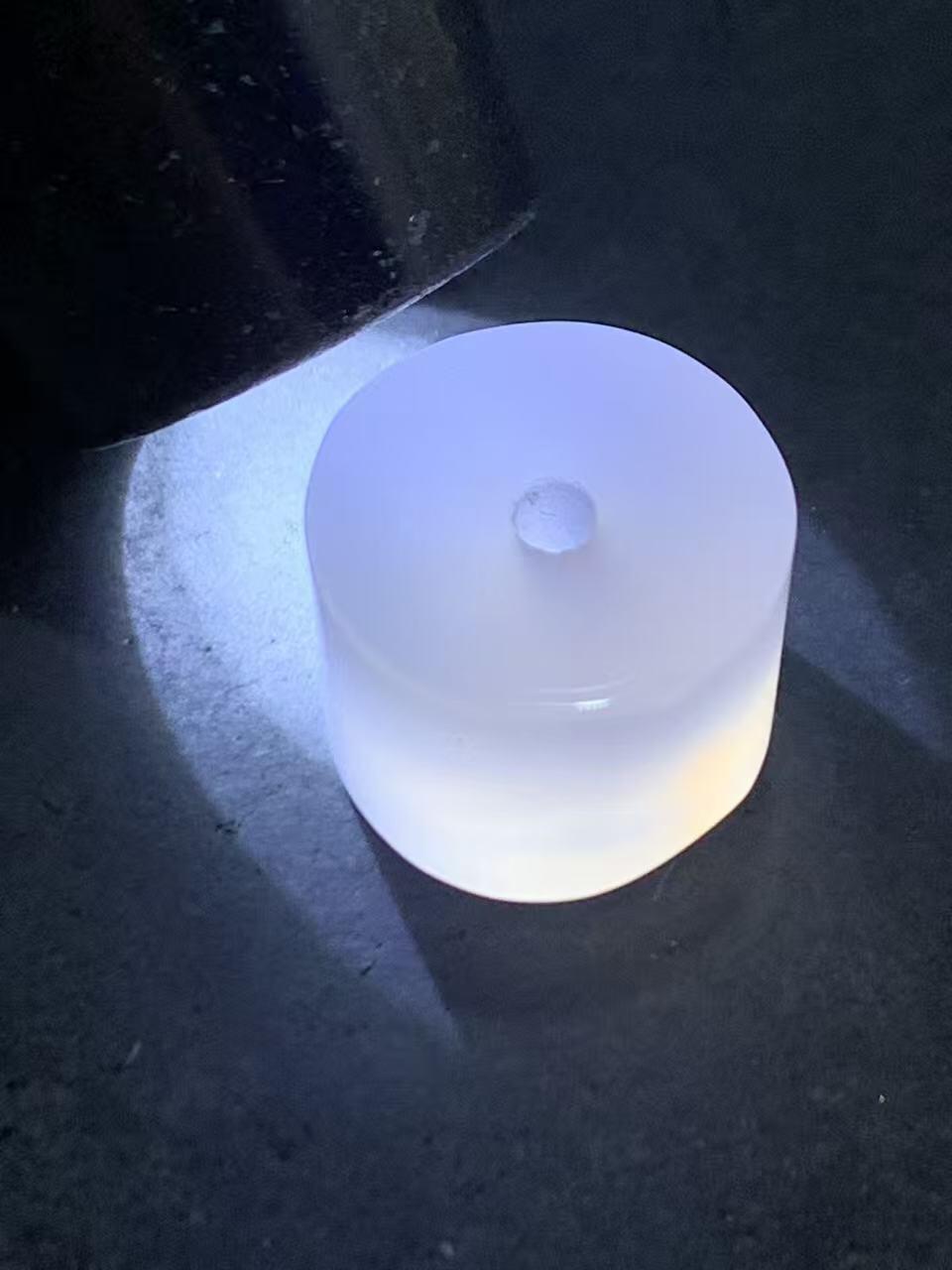 荔枝冻玛瑙老形通货随形桶珠一个，