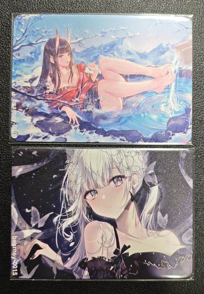 天玑星卡拍第159期《1.12周一截拍》持续收拍收评中 满赠卡需备注 - 动漫美女 金属卡 两张