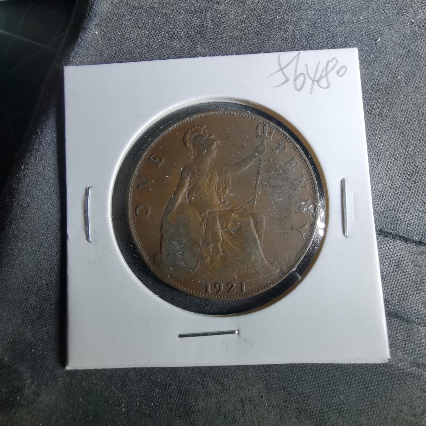 沼泽如烟--第956场 英国1921年1便士