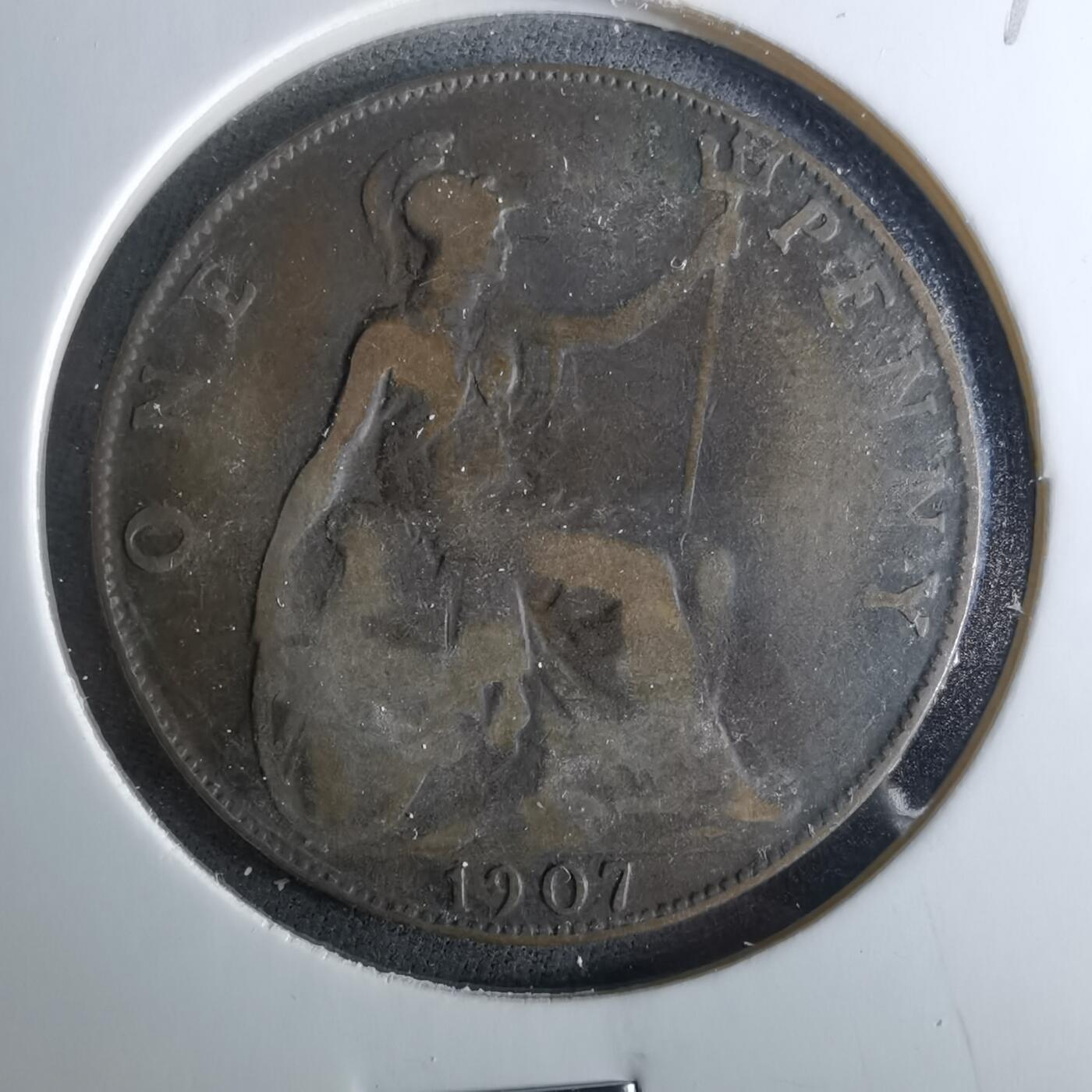 沼泽如烟--第956场 英国1907年1便士