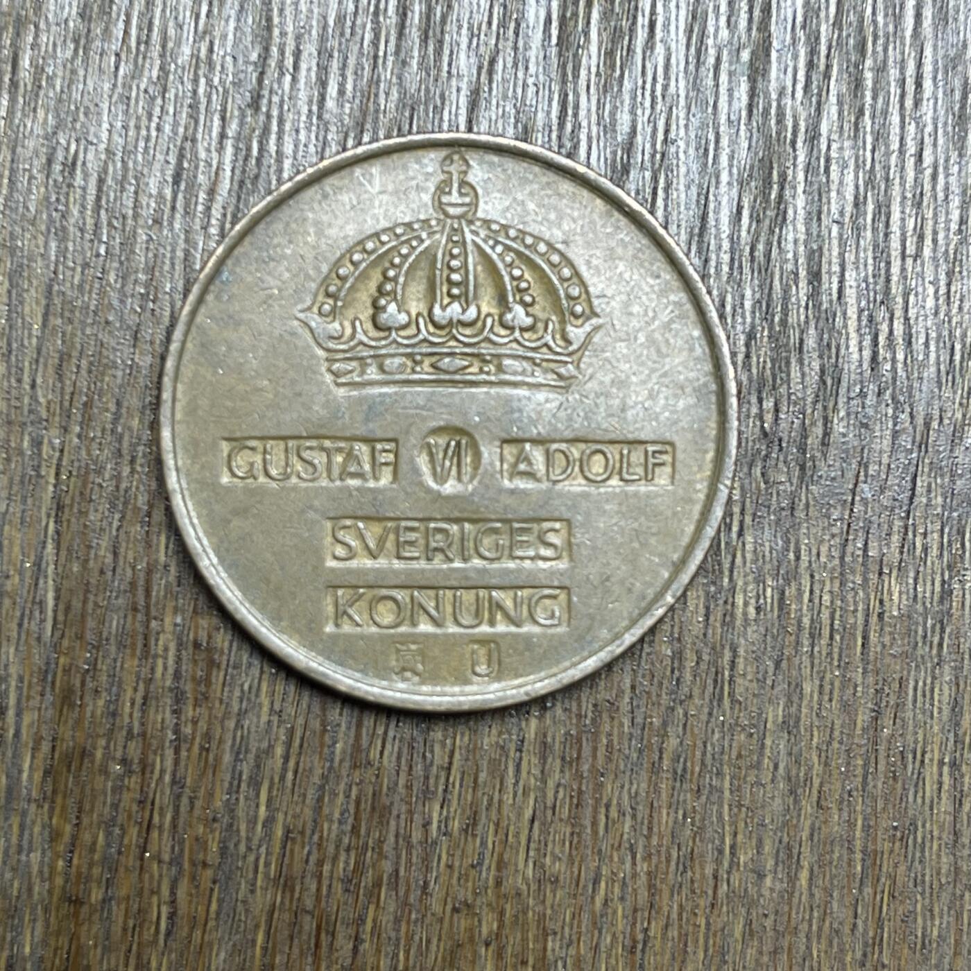 【铜匠收藏】★第137场★散币场。不寄存，30包邮。不满30元，支付5元运费。《接受代拍 代送NGC评级》 29【无寄存】1962 瑞典 5欧尔 铜币