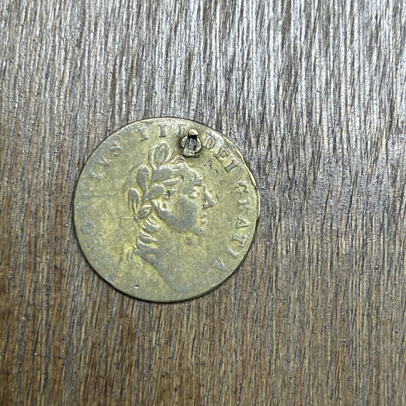 【铜匠收藏】★第137场★散币场。不寄存，30包邮。不满30元，支付5元运费。《接受代拍 代送NGC评级》 23【无寄存】1797 乔三 代用币 有孔