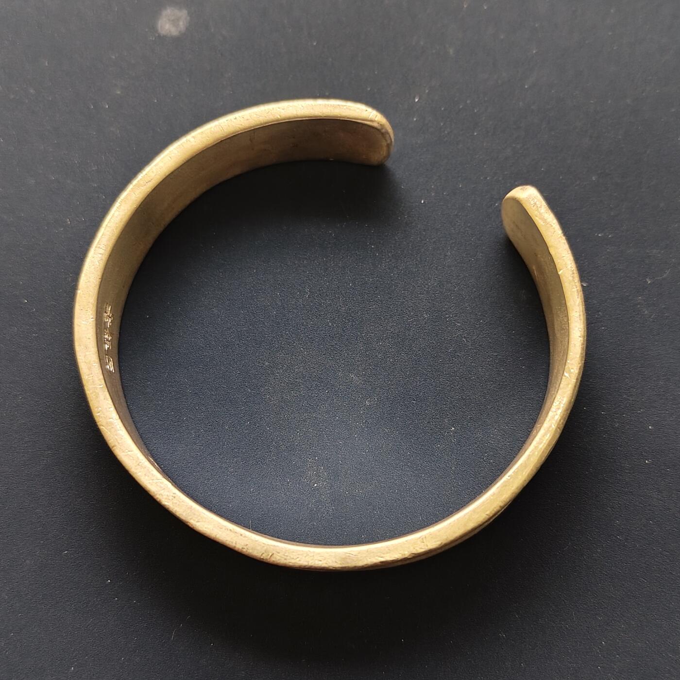 【全场包邮】纯粹捡漏拍493场 【杂件】老银匠雪花足银拉丝999纯银镯-含银标【47.12克，纯银价约847元（按18元银价折算）】