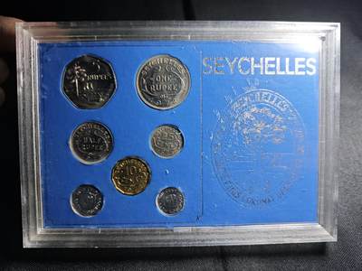 KK钱币收藏小铺  第400期  百期特拍（四拍之四）2月预留时间 周末发货 -  1972英属塞舌尔大小面值清年一套 好品！