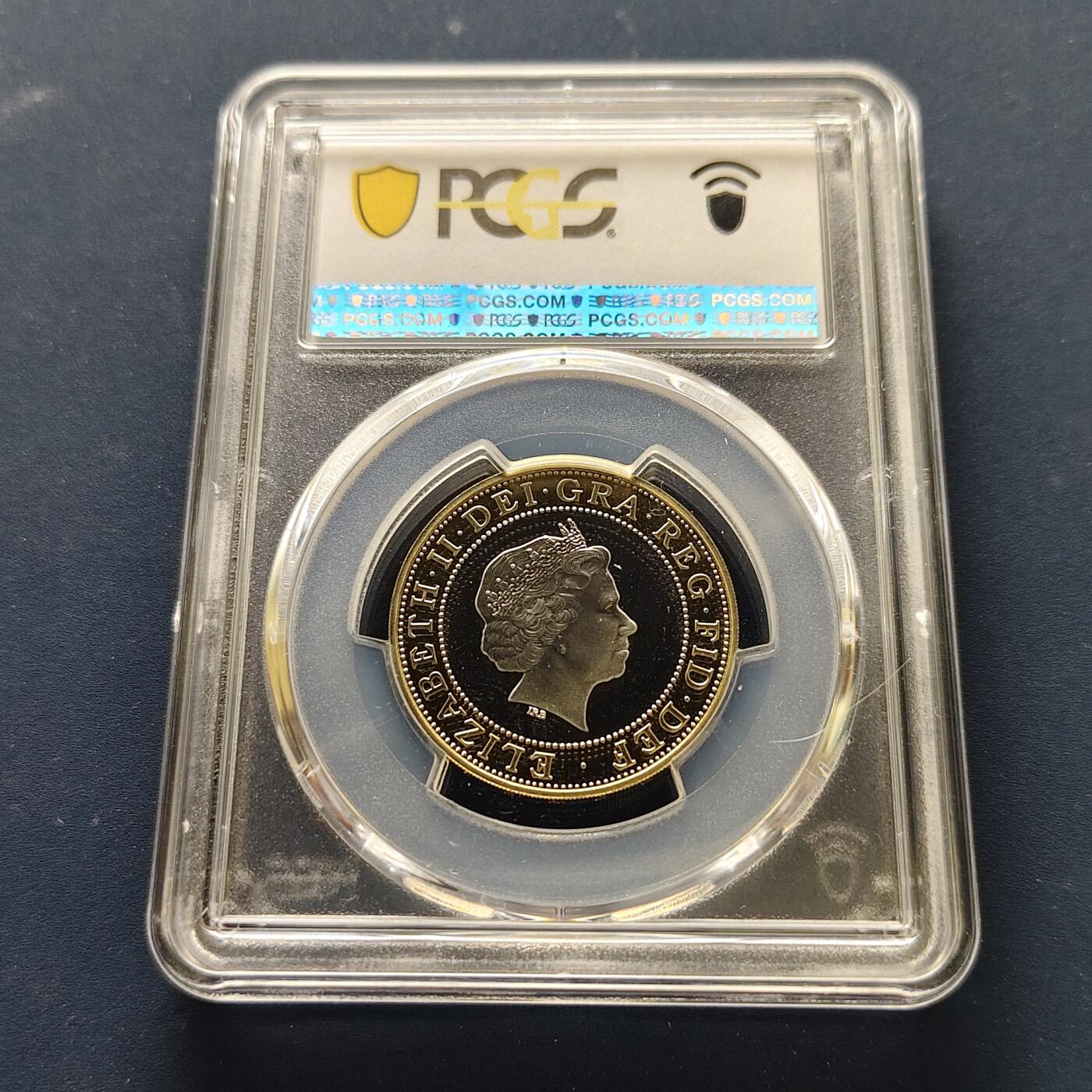 【全场包邮】纯粹捡漏拍493场 【收藏级·亚军分】英国2008年2镑1908年第四届奥运会100周年精制双色纪念币-PCGS PR69 DCAM（更高分仅1枚）